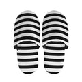 Black And White Torus Illusion Print Slippers