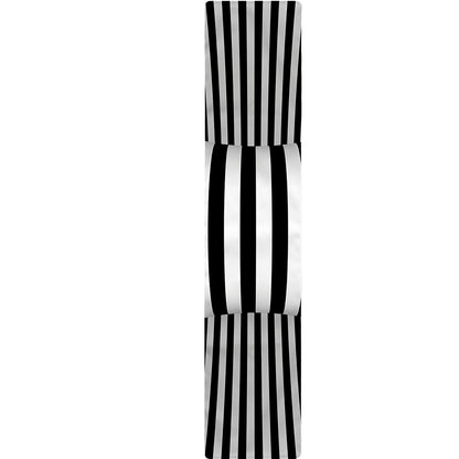 Black And White Torus Illusion Print Table Runner