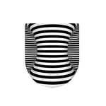 Black And White Torus Illusion Print Toilet Lid Cover