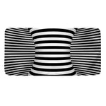 Black And White Torus Illusion Print Towel