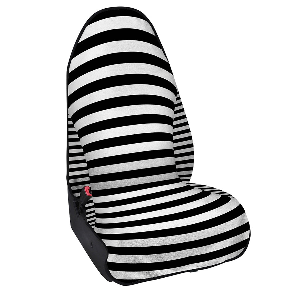Black And White Torus Illusion Print Waterproof Car Seat Cover