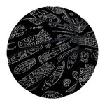 Black And White Totem Pattern Print Basketball