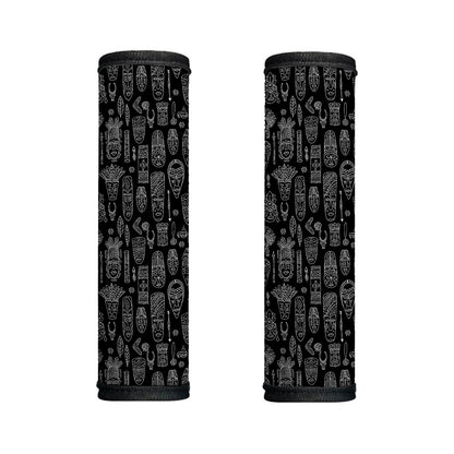 Black And White Totem Pattern Print Handle Covers