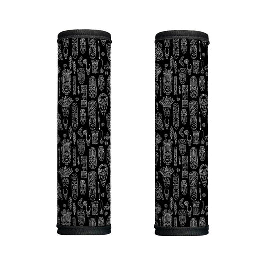Black And White Totem Pattern Print Handle Covers