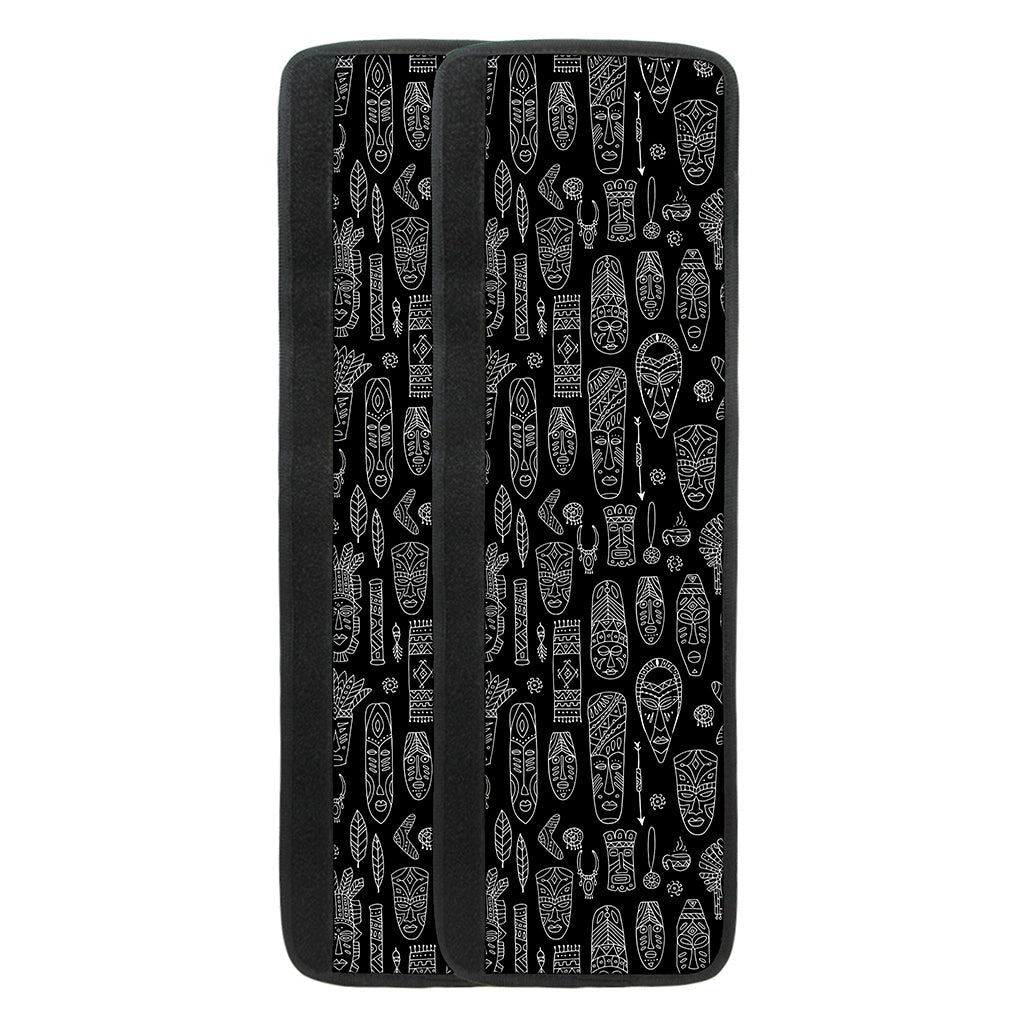 Black And White Totem Pattern Print Refrigerator Handle Covers