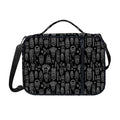 Black And White Totem Pattern Print Shoulder Strap Bible Bag