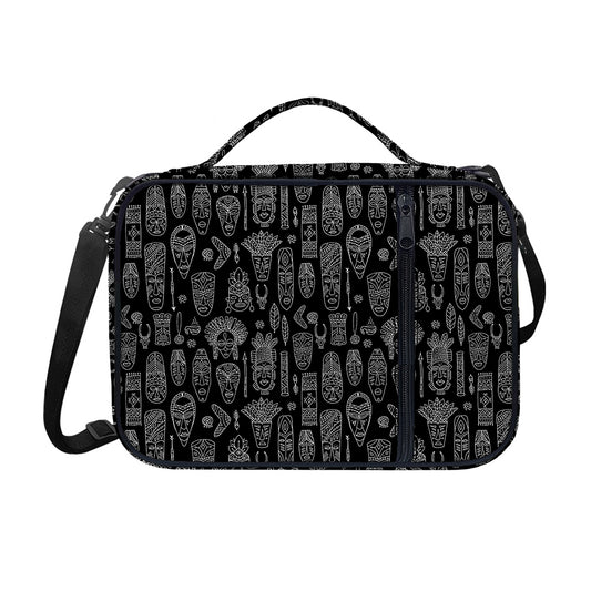 Black And White Totem Pattern Print Shoulder Strap Bible Bag