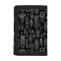 Black And White Totem Pattern Print Trifold Wallet