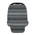 Black And White Tribal Geometric Print Baby Seat Cover
