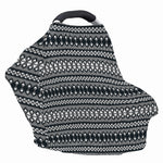 Black And White Tribal Geometric Print Baby Seat Cover