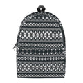 Black And White Tribal Geometric Print School Backpack
