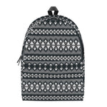 Black And White Tribal Geometric Print Backpack