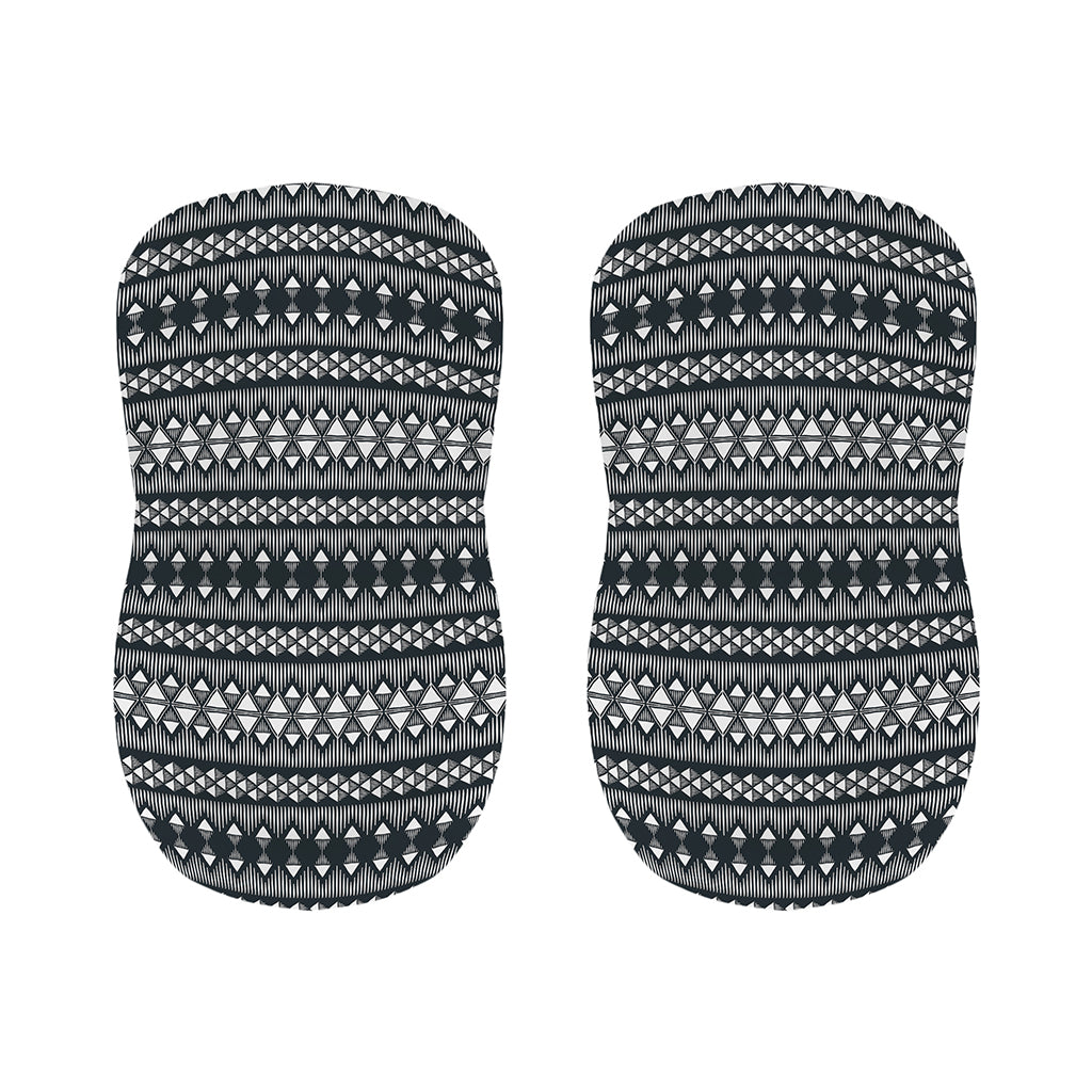 Black And White Tribal Geometric Print Bar Stool Covers