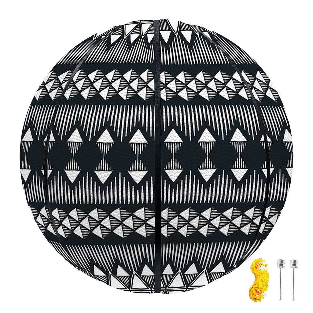 Black And White Tribal Geometric Print Basketball