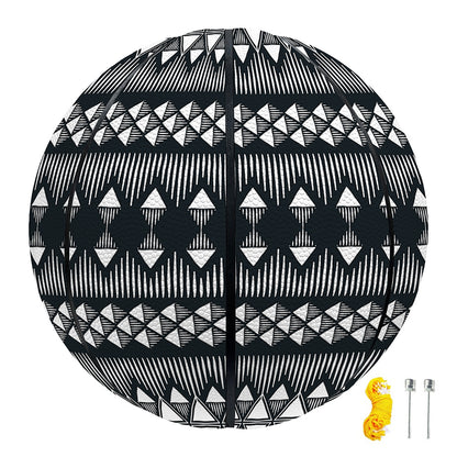 Black And White Tribal Geometric Print Basketball