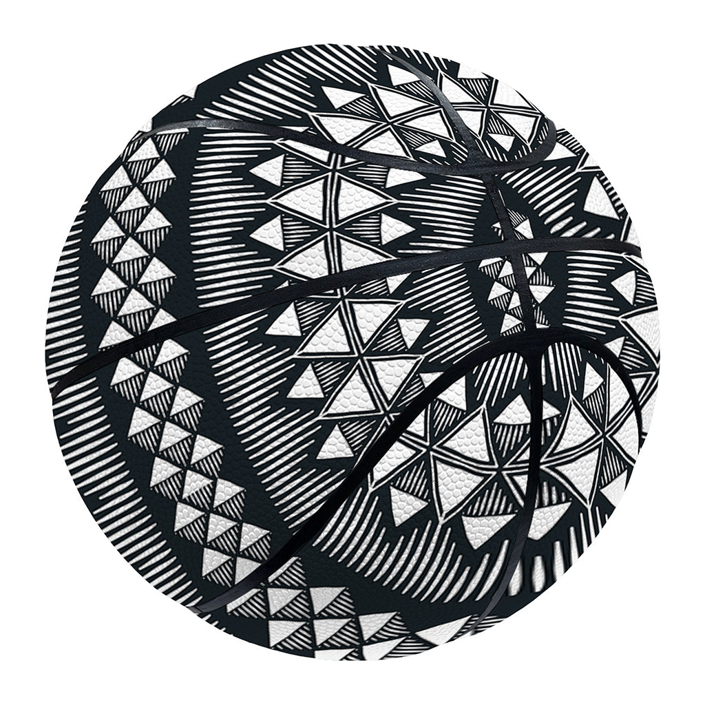 Black And White Tribal Geometric Print Basketball