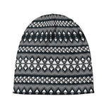 Black And White Tribal Geometric Print Beanie
