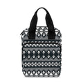 Black And White Tribal Geometric Print Bible Tote Bag