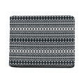 Black And White Tribal Geometric Print Bifold Wallet