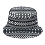 Black And White Tribal Geometric Print Bucket Hat