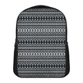 Black And White Tribal Geometric Print Casual Backpack