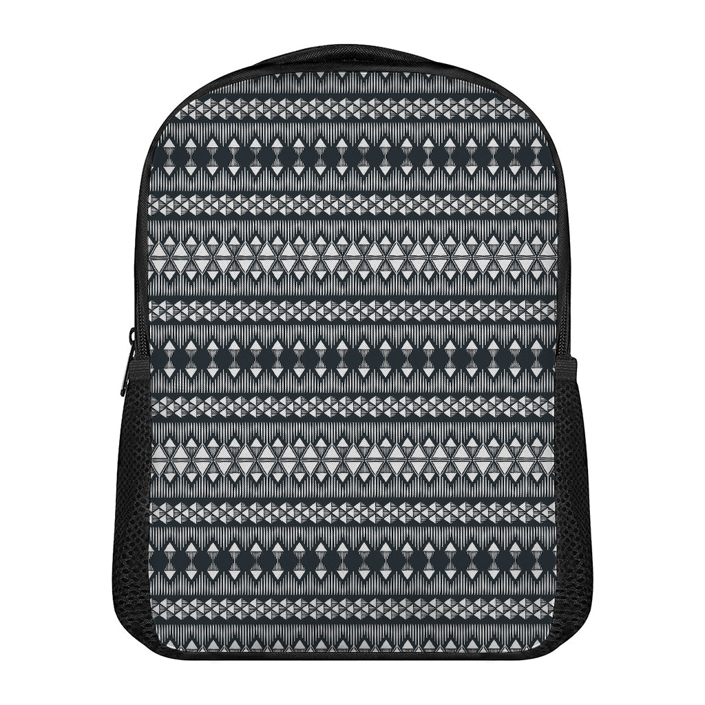 Black And White Tribal Geometric Print Casual Backpack