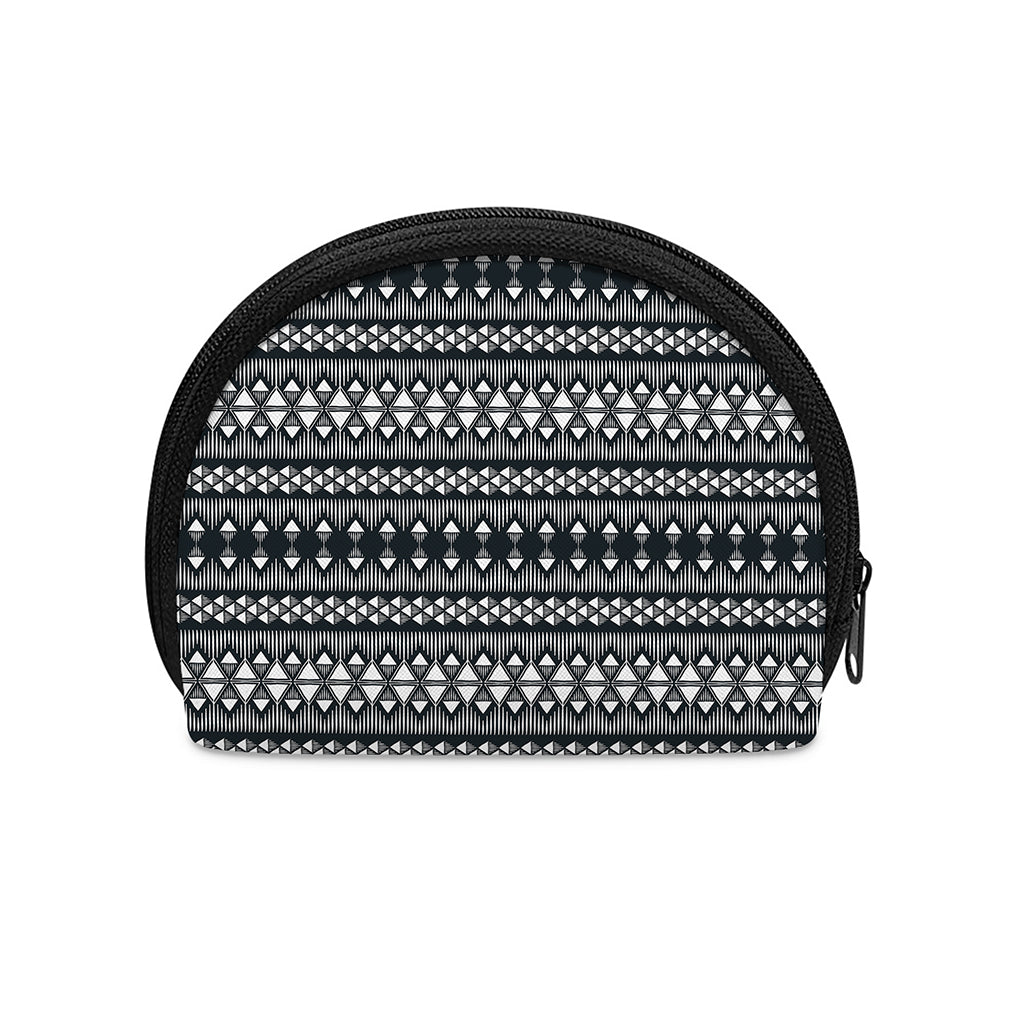 Black And White Tribal Geometric Print Coin Purse