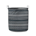 Black And White Tribal Geometric Print Collapsible Laundry Basket