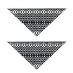 Black And White Tribal Geometric Print Dog Bandana