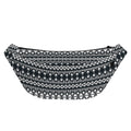 Black And White Tribal Geometric Print Fanny Pack