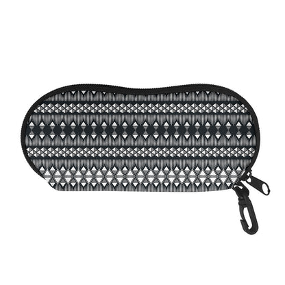 Black And White Tribal Geometric Print Glasses Case