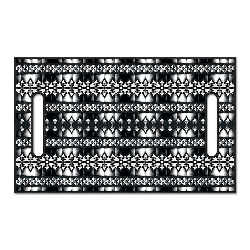 Black And White Tribal Geometric Print Golf Cart Seat Cover