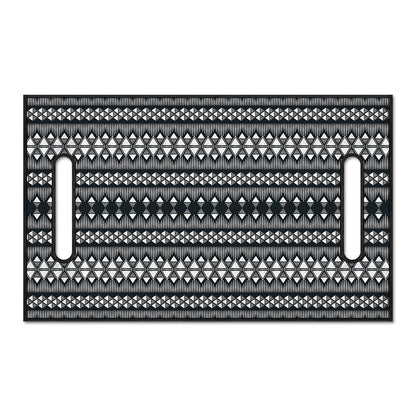 Black And White Tribal Geometric Print Golf Cart Seat Cover