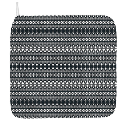 Black And White Tribal Geometric Print Hand Towel
