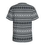 Black And White Tribal Geometric Print Men's Sports T-Shirt
