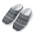 Black And White Tribal Geometric Print Mesh Casual Shoes
