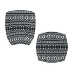 Black And White Tribal Geometric Print Office Chair Cover