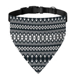 Black And White Tribal Geometric Print Over The Collar Dog Bandana