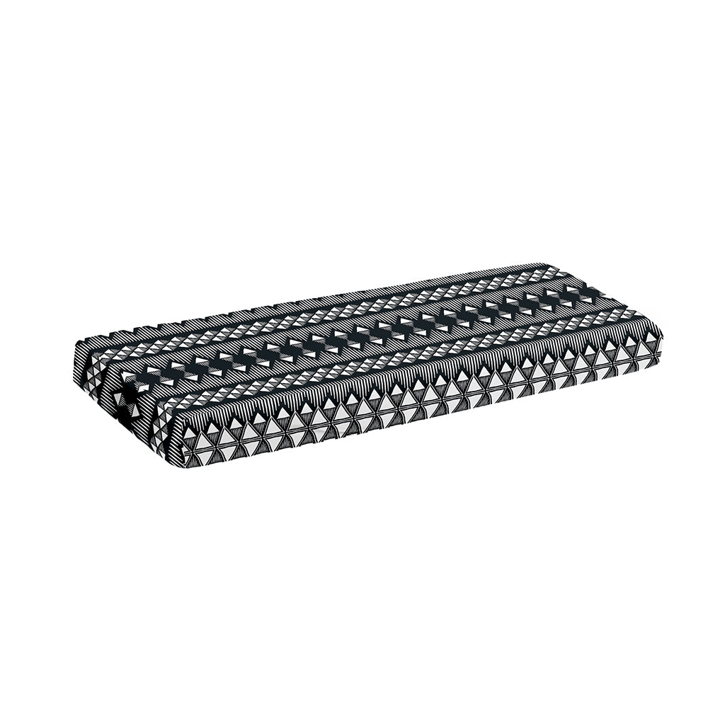Black And White Tribal Geometric Print Piano Keyboard Cover