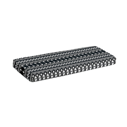 Black And White Tribal Geometric Print Piano Keyboard Cover