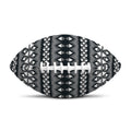 Black And White Tribal Geometric Print Rugby Ball