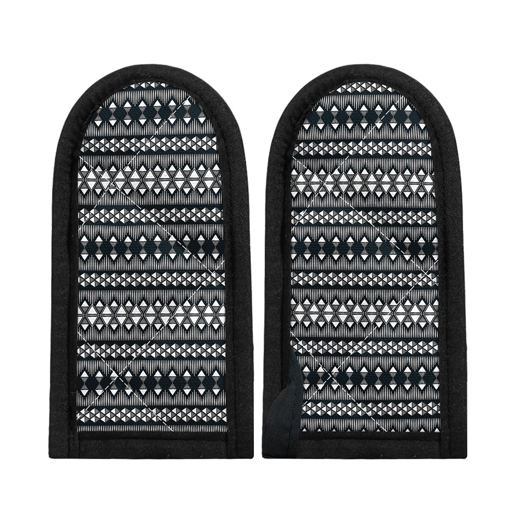 Black And White Tribal Geometric Print Skillet Handle Cover
