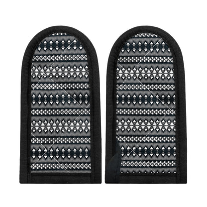 Black And White Tribal Geometric Print Skillet Handle Cover