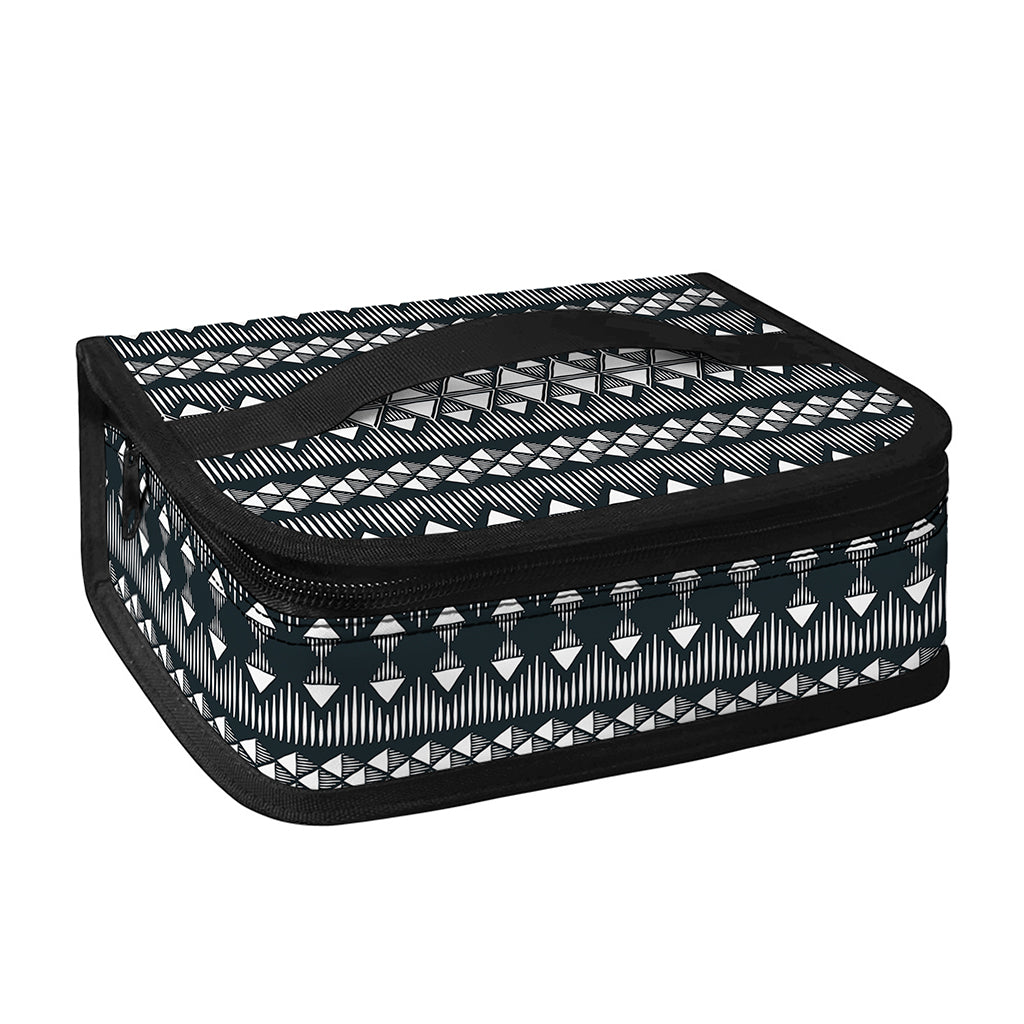 Black And White Tribal Geometric Print Small Lunch Bag