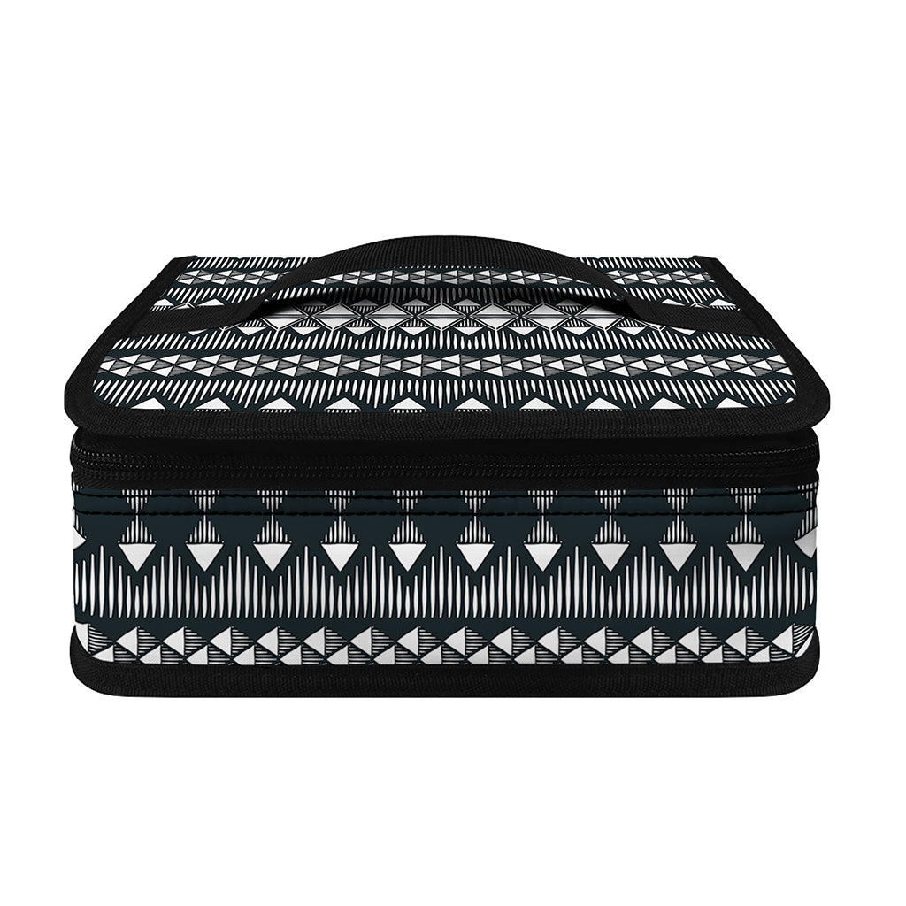 Black And White Tribal Geometric Print Small Lunch Bag