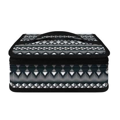 Black And White Tribal Geometric Print Small Lunch Bag