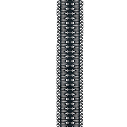 Black And White Tribal Geometric Print Table Runner