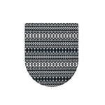 Black And White Tribal Geometric Print Toilet Lid Cover