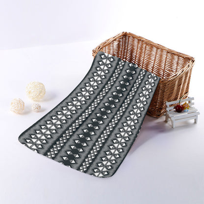 Black And White Tribal Geometric Print Towel