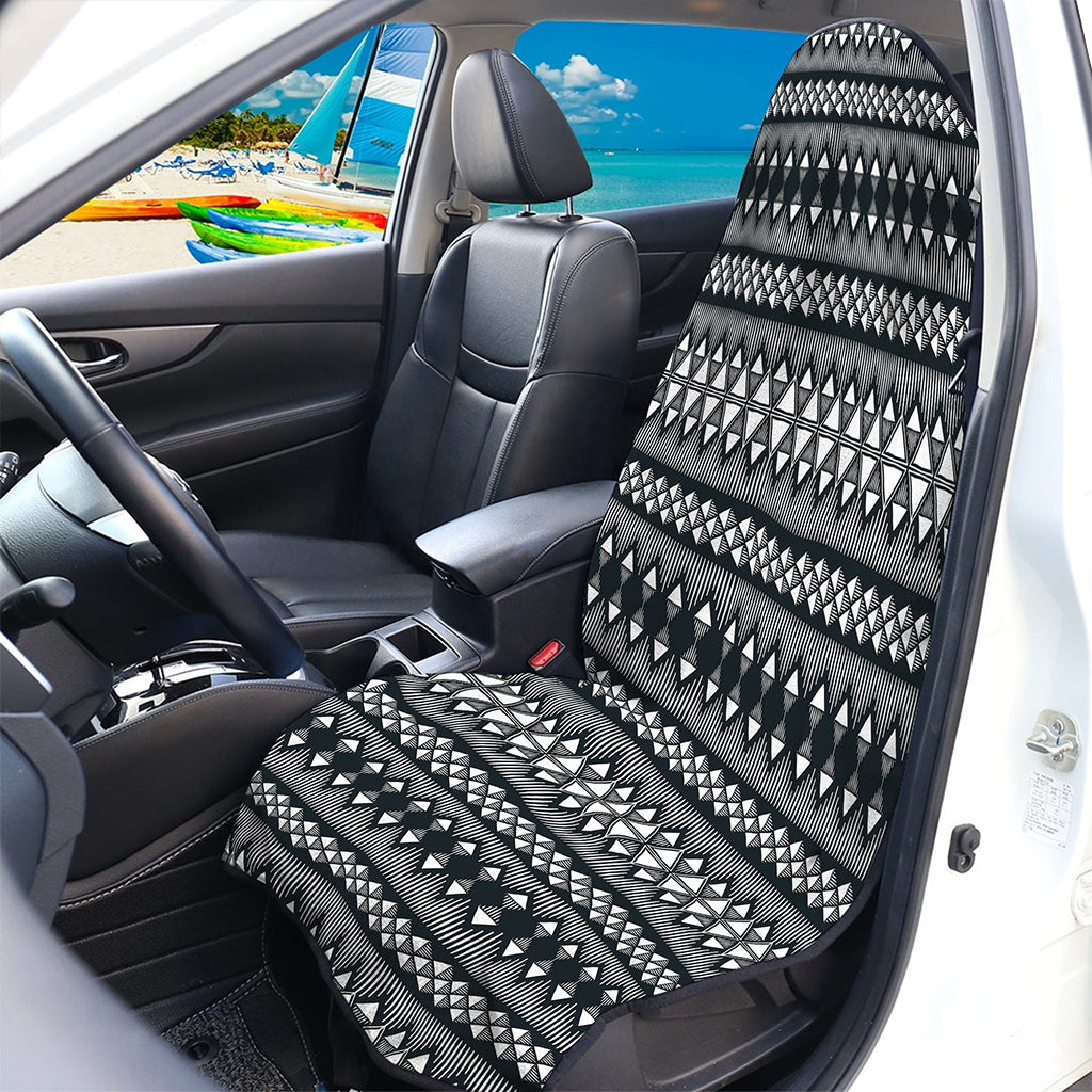Black And White Tribal Geometric Print Waterproof Car Seat Cover